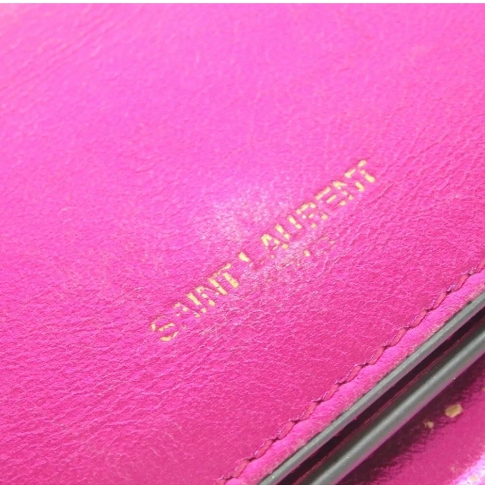 Authentic SAINT LAURENT Tri-fold wallet leather - Picture 6 of 11